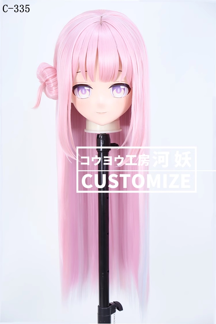 二次元美少女　鍵つき全頭面　KIGURUMIマスク(C-331~C-340)　通気孔付　高品質樹脂製　サイズオーダーメイド　フルヘッド　アニメマスク　河妖工房製品　正規品保証　全国送料無料-9