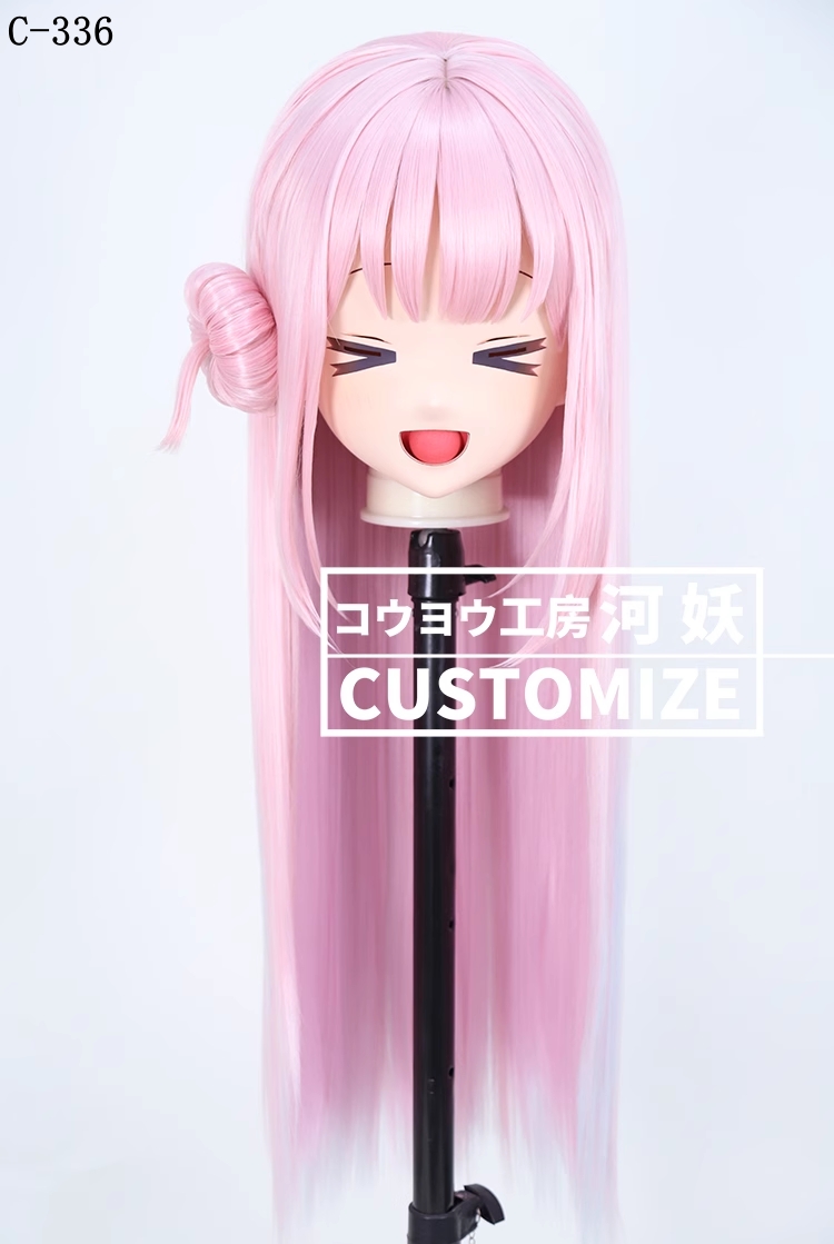 二次元美少女　鍵つき全頭面　KIGURUMIマスク(C-331~C-340)　通気孔付　高品質樹脂製　サイズオーダーメイド　フルヘッド　アニメマスク　河妖工房製品　正規品保証　全国送料無料-11