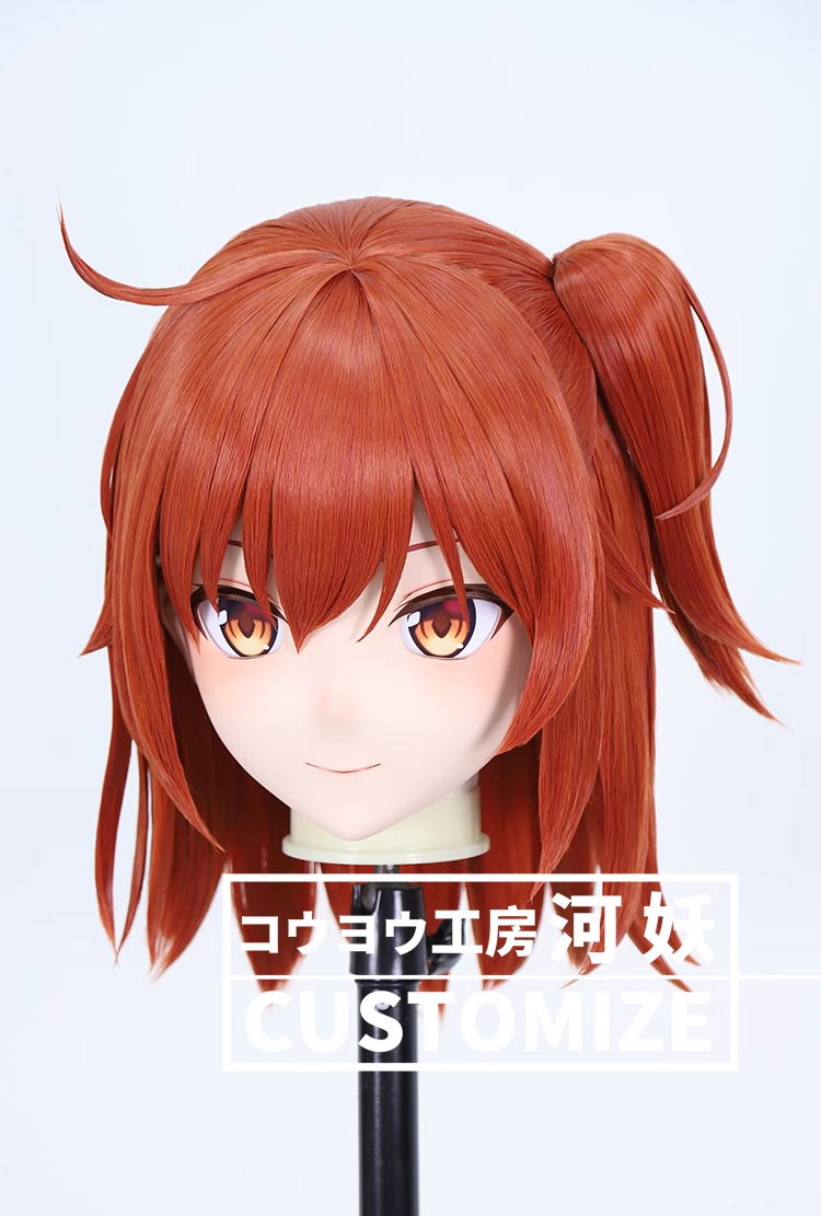 二次元美少女　鍵つき全頭面　KIGURUMIマスク(C-341~C-350)　通気孔付　高品質樹脂製　サイズオーダーメイド　フルヘッド　アニメマスク　河妖工房製品　正規品保証　全国送料無料-14