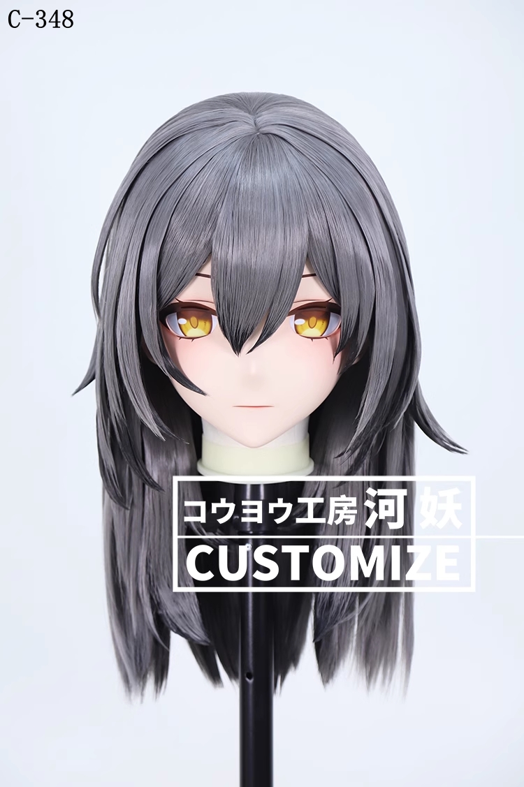 二次元美少女　鍵つき全頭面　KIGURUMIマスク(C-341~C-350)　通気孔付　高品質樹脂製　サイズオーダーメイド　フルヘッド　アニメマスク　河妖工房製品　正規品保証　全国送料無料-15