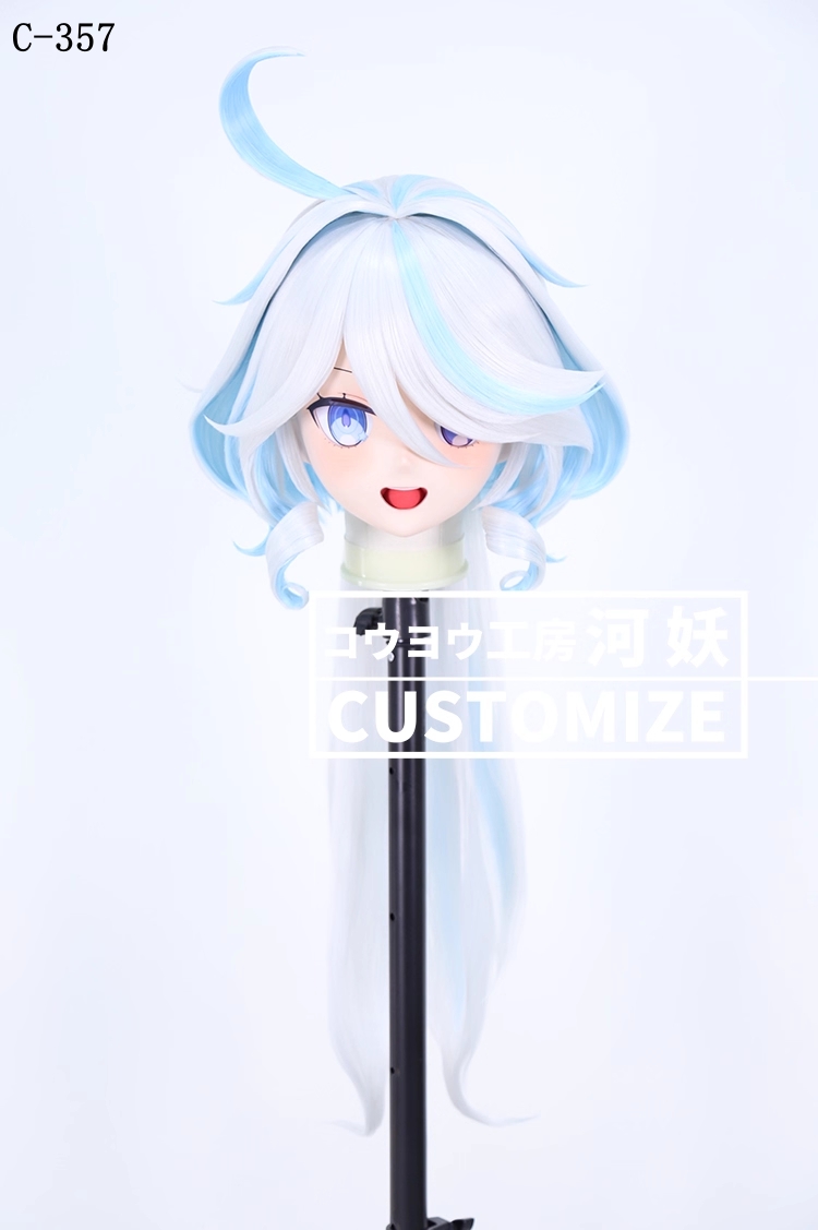 二次元美少女　鍵つき全頭面　KIGURUMIマスク(C-351~C-360)　通気孔付　高品質樹脂製　サイズオーダーメイド　フルヘッド　アニメマスク　河妖工房製品　正規品保証　全国送料無料-13