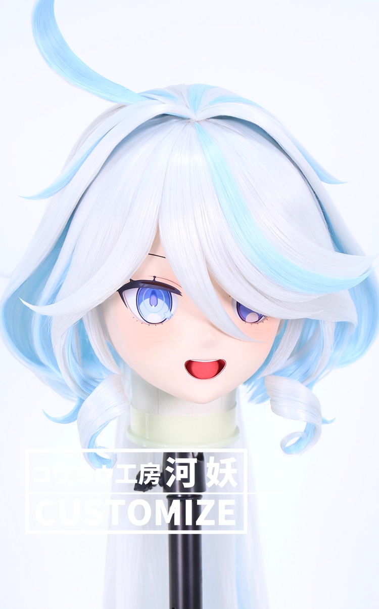二次元美少女　鍵つき全頭面　KIGURUMIマスク(C-351~C-360)　通気孔付　高品質樹脂製　サイズオーダーメイド　フルヘッド　アニメマスク　河妖工房製品　正規品保証　全国送料無料-14