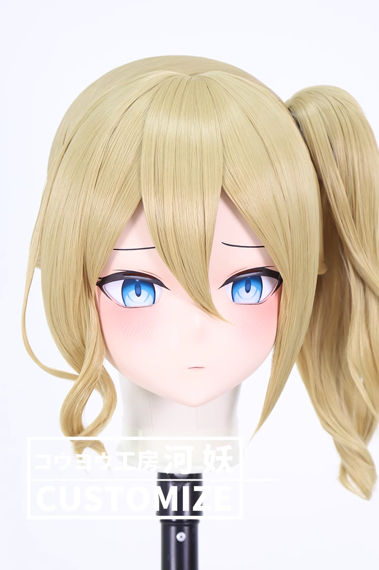 二次元美少女　鍵つき全頭面　KIGURUMIマスク(C-351~C-360)　通気孔付　高品質樹脂製　サイズオーダーメイド　フルヘッド　アニメマスク　河妖工房製品　正規品保証　全国送料無料-18
