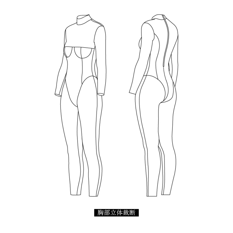 高品質　ラバーキャットスーツCD003　ラテックス　厚さ0.4mm　サイズオーダーメイド　カラー選択可能　男女兼用　シリコンバスト利用可能　セクシーなフルボディスーツ　性転換　クロスドレスへお勧め-20