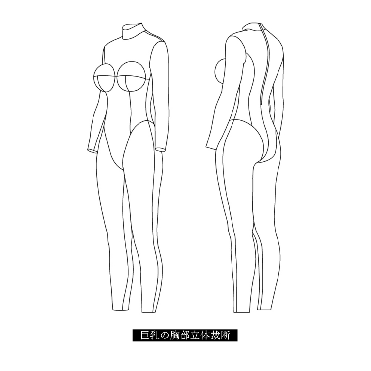 高品質　ラバーキャットスーツCD003　ラテックス　厚さ0.4mm　サイズオーダーメイド　カラー選択可能　男女兼用　シリコンバスト利用可能　セクシーなフルボディスーツ　性転換　クロスドレスへお勧め-26