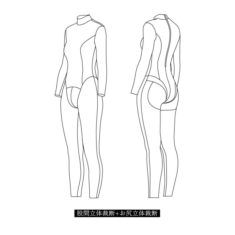 高品質　ラバーキャットスーツCD003　ラテックス　厚さ0.4mm　サイズオーダーメイド　カラー選択可能　男女兼用　シリコンバスト利用可能　セクシーなフルボディスーツ　性転換　クロスドレスへお勧め-27