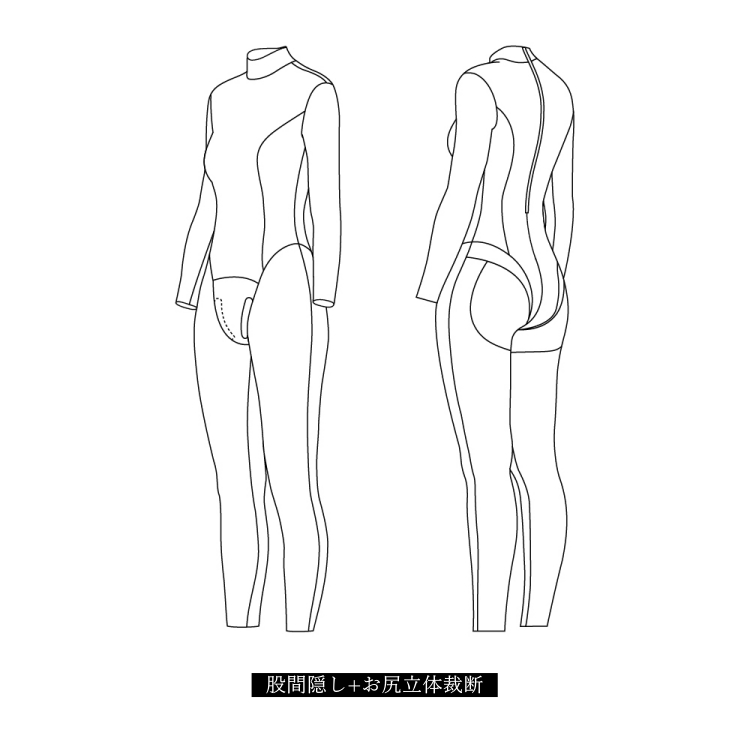 高品質　ラバーキャットスーツCD003　ラテックス　厚さ0.4mm　サイズオーダーメイド　カラー選択可能　男女兼用　シリコンバスト利用可能　セクシーなフルボディスーツ　性転換　クロスドレスへお勧め-29