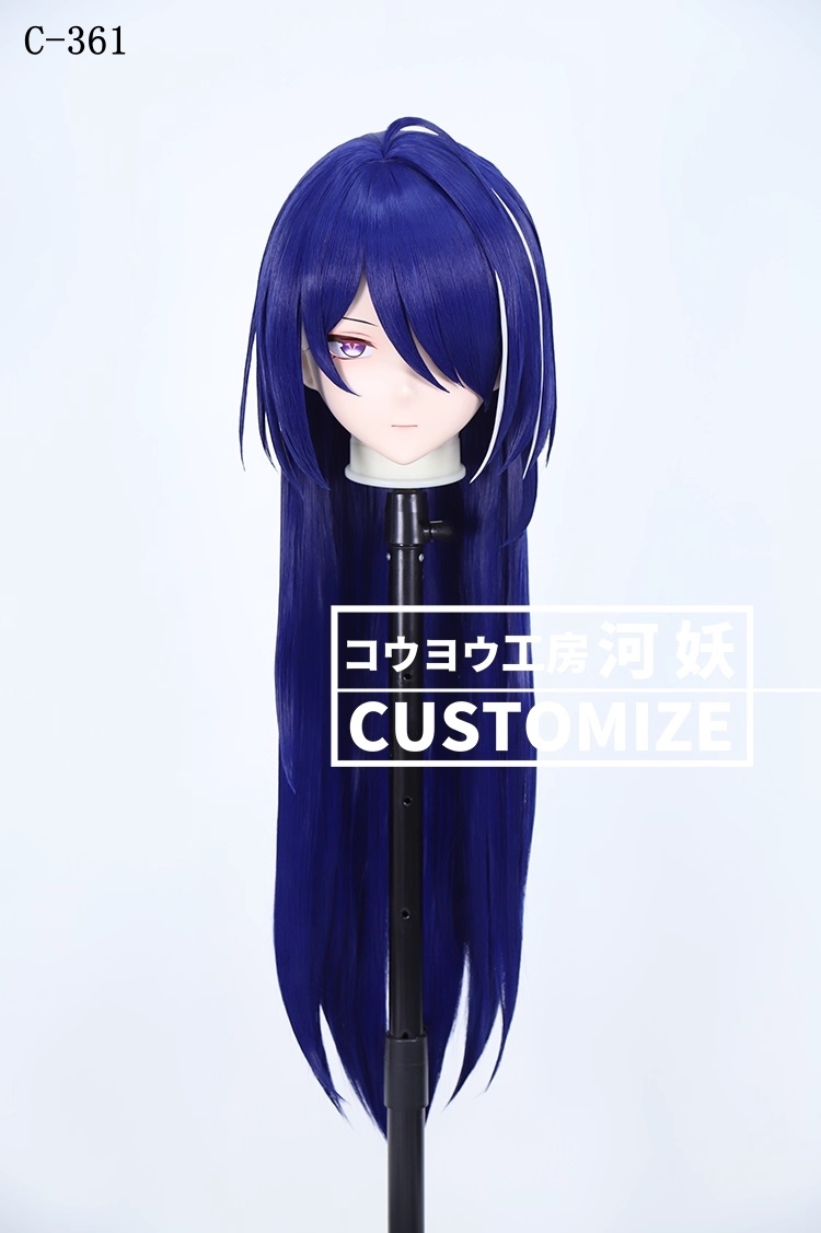 二次元美少女　鍵つき全頭面　KIGURUMIマスク(C-361~C-370)　通気孔付　高品質樹脂製　サイズオーダーメイド　フルヘッド　アニメマスク　河妖工房製品　正規品保証　全国送料無料-1