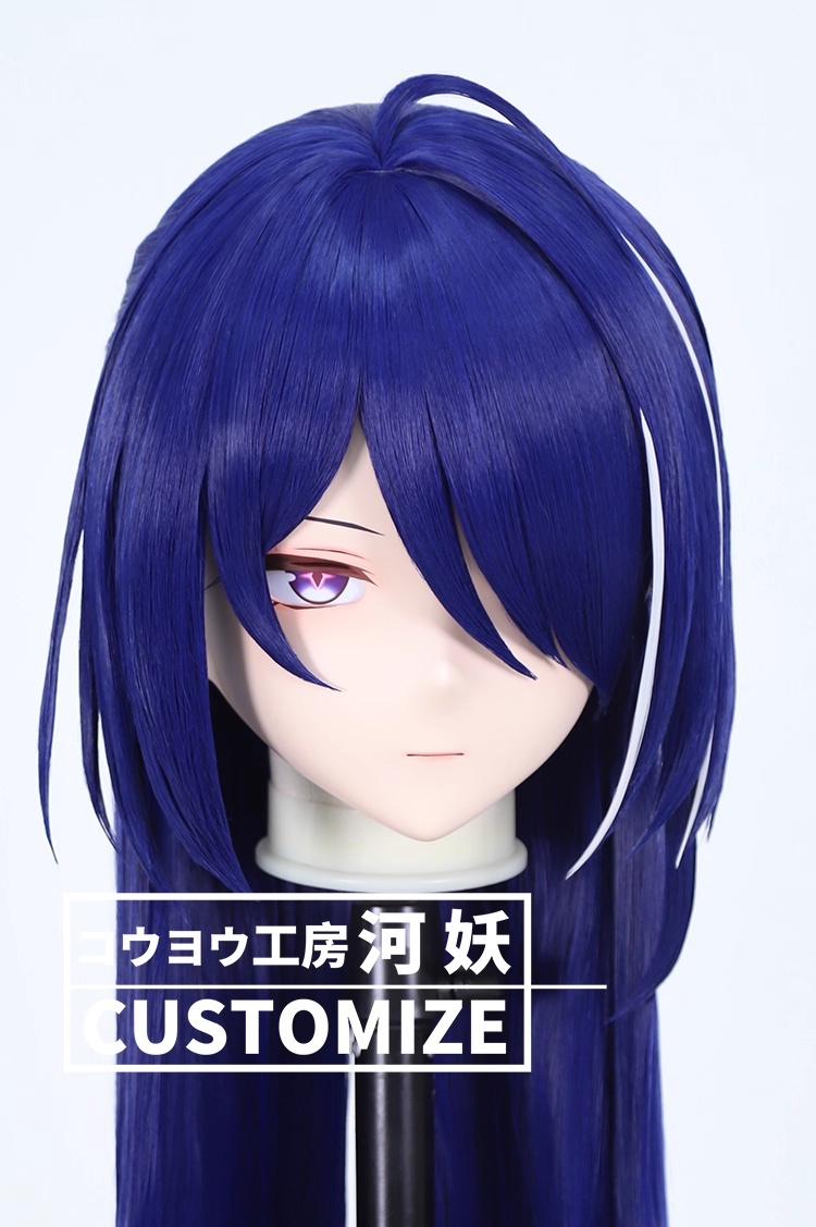 二次元美少女　鍵つき全頭面　KIGURUMIマスク(C-361~C-370)　通気孔付　高品質樹脂製　サイズオーダーメイド　フルヘッド　アニメマスク　河妖工房製品　正規品保証　全国送料無料-2