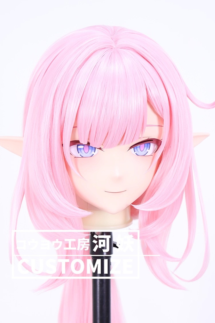 二次元美少女　鍵つき全頭面　KIGURUMIマスク(C-361~C-370)　通気孔付　高品質樹脂製　サイズオーダーメイド　フルヘッド　アニメマスク　河妖工房製品　正規品保証　全国送料無料-6