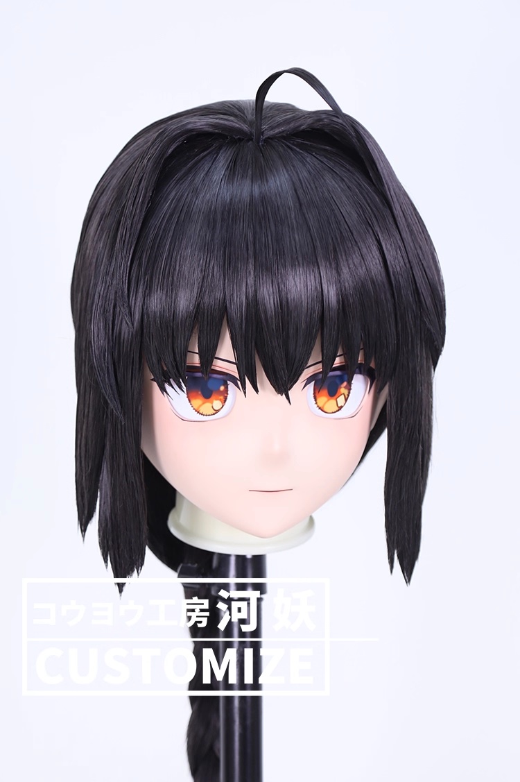 二次元美少女　鍵つき全頭面　KIGURUMIマスク(C-361~C-370)　通気孔付　高品質樹脂製　サイズオーダーメイド　フルヘッド　アニメマスク　河妖工房製品　正規品保証　全国送料無料-8