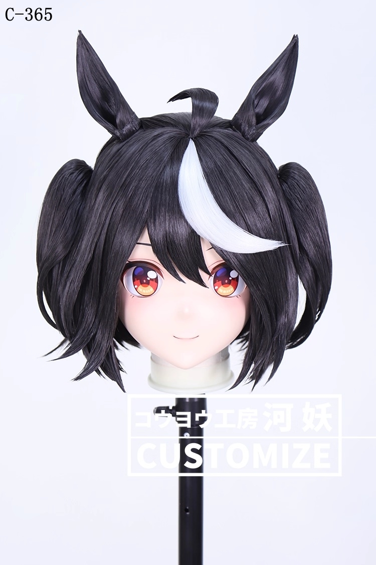 二次元美少女　鍵つき全頭面　KIGURUMIマスク(C-361~C-370)　通気孔付　高品質樹脂製　サイズオーダーメイド　フルヘッド　アニメマスク　河妖工房製品　正規品保証　全国送料無料-9