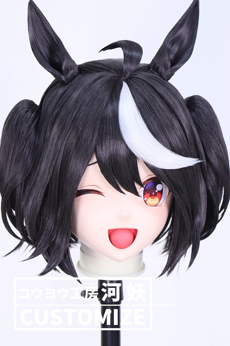 二次元美少女　鍵つき全頭面　KIGURUMIマスク(C-361~C-370)　通気孔付　高品質樹脂製　サイズオーダーメイド　フルヘッド　アニメマスク　河妖工房製品　正規品保証　全国送料無料-12