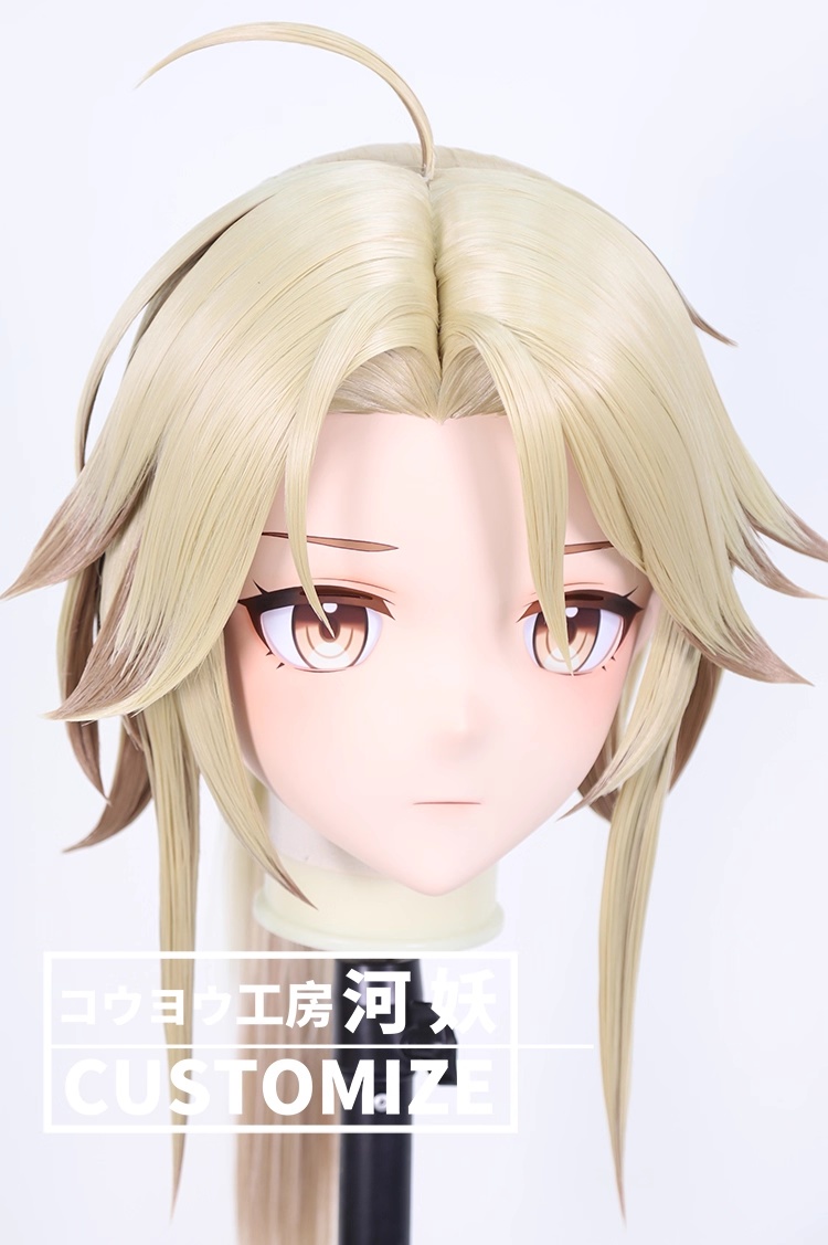 二次元美少女　鍵つき全頭面　KIGURUMIマスク(C-371~C-380)　通気孔付　高品質樹脂製　サイズオーダーメイド　フルヘッド　アニメマスク　河妖工房製品　正規品保証　全国送料無料-20