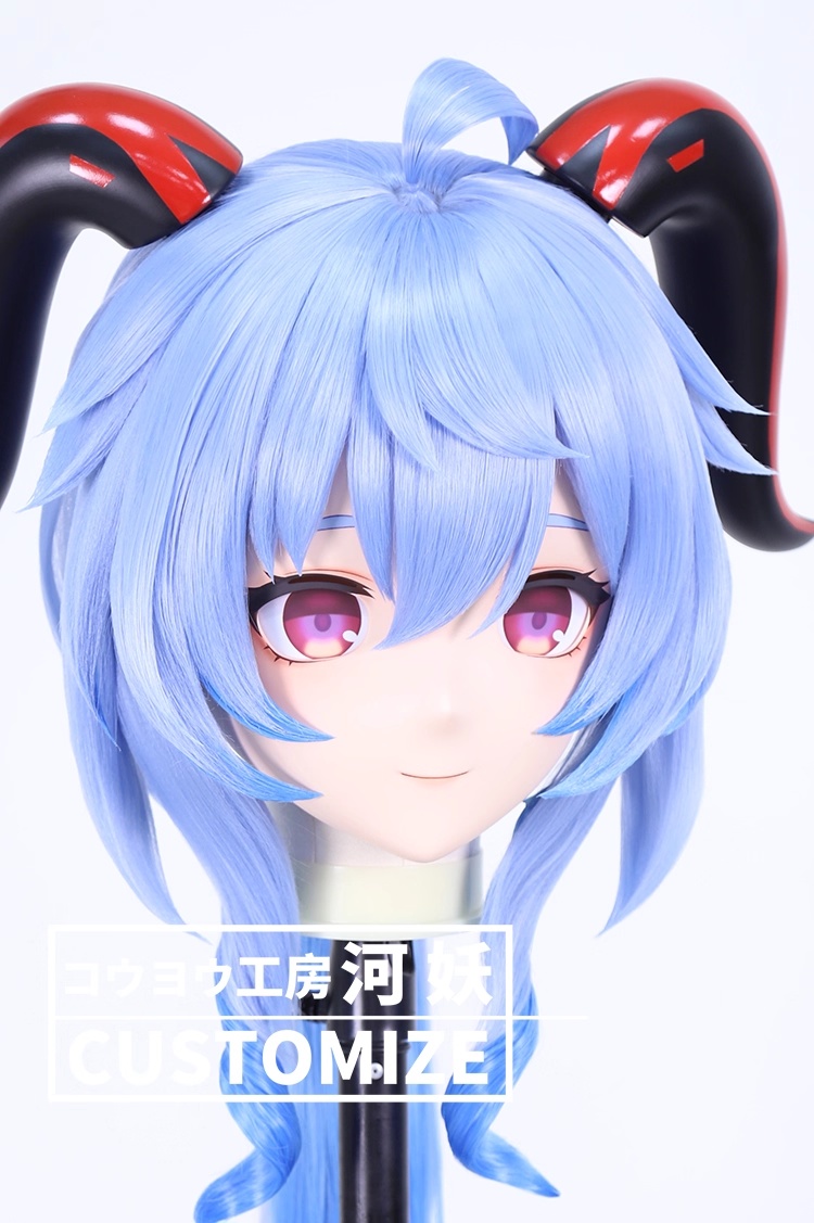二次元美少女　鍵つき全頭面　KIGURUMIマスク(C-381~C-390)　通気孔付　高品質樹脂製　サイズオーダーメイド　フルヘッド　アニメマスク　河妖工房製品　正規品保証　全国送料無料-10