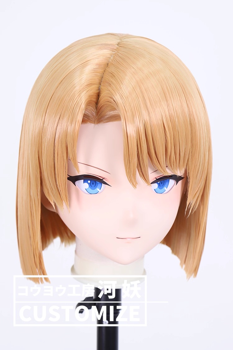 二次元美少女　鍵つき全頭面　KIGURUMIマスク(C-381~C-390)　通気孔付　高品質樹脂製　サイズオーダーメイド　フルヘッド　アニメマスク　河妖工房製品　正規品保証　全国送料無料-20