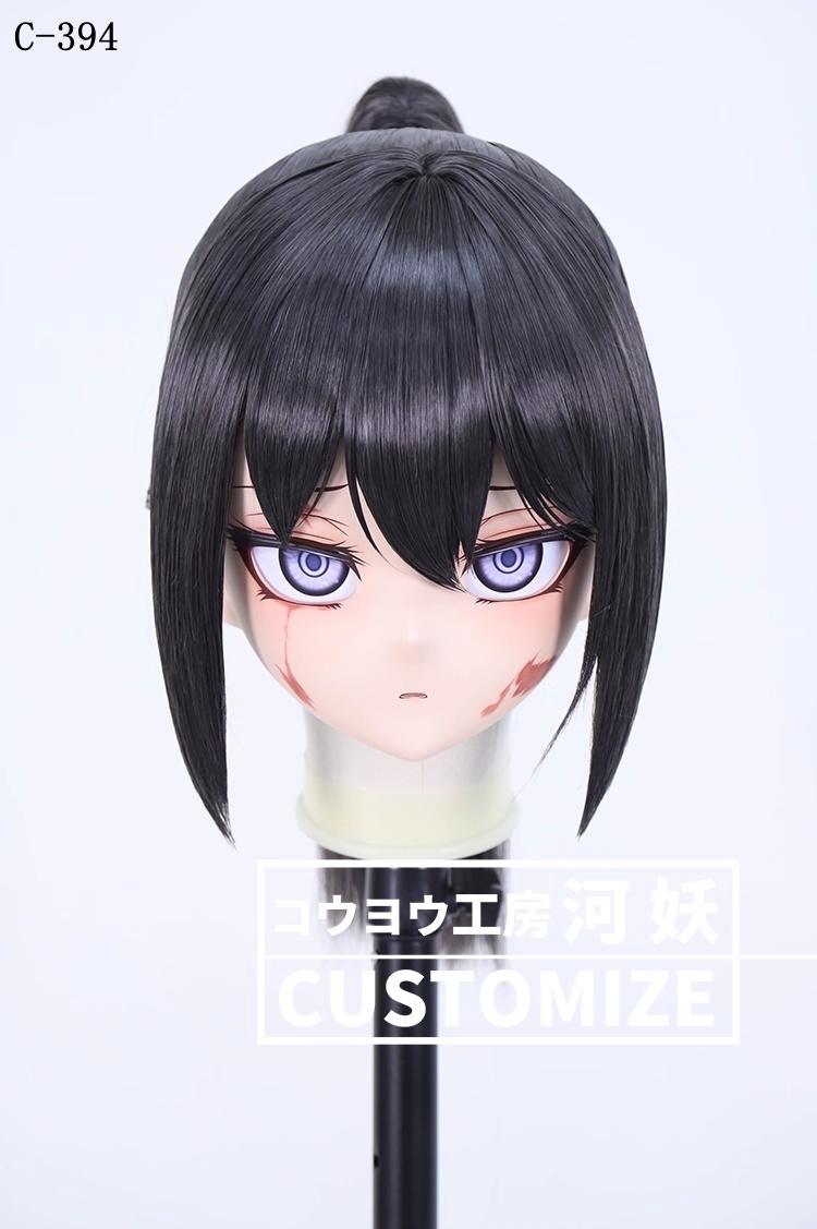 二次元美少女　鍵つき全頭面　KIGURUMIマスク(C-391~C-400)　通気孔付　高品質樹脂製　サイズオーダーメイド　フルヘッド　アニメマスク　河妖工房製品　正規品保証　全国送料無料-7