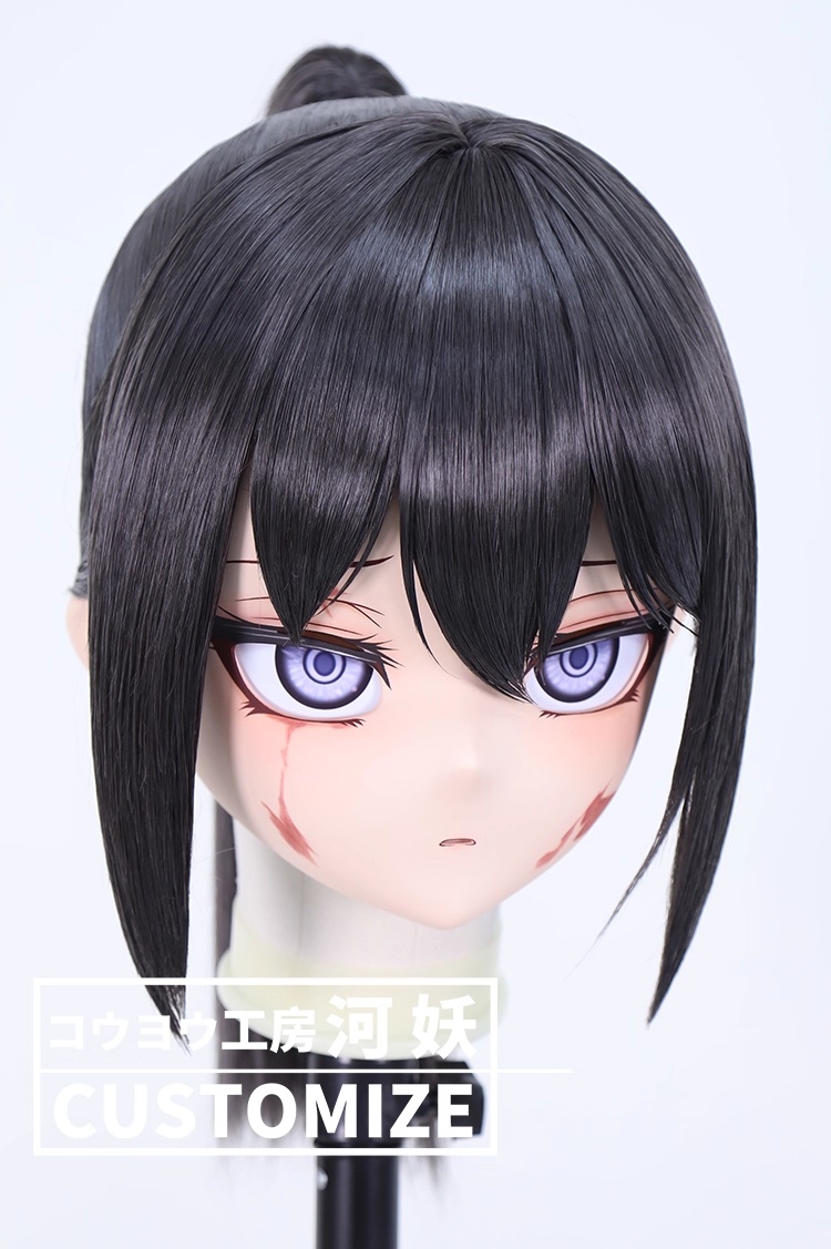 二次元美少女　鍵つき全頭面　KIGURUMIマスク(C-391~C-400)　通気孔付　高品質樹脂製　サイズオーダーメイド　フルヘッド　アニメマスク　河妖工房製品　正規品保証　全国送料無料-8