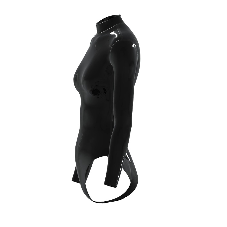 レディース水着　ラテックス素材　厚さ0.4mm　背中ファスナー付き　サイズオーダーメイド＆カラー変更可能　男女兼用-2
