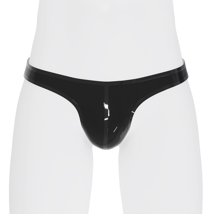 セクシー　男性用　Tバッグ下着　ラテックス素材　厚さ0.4mm　カラー変更可能-1