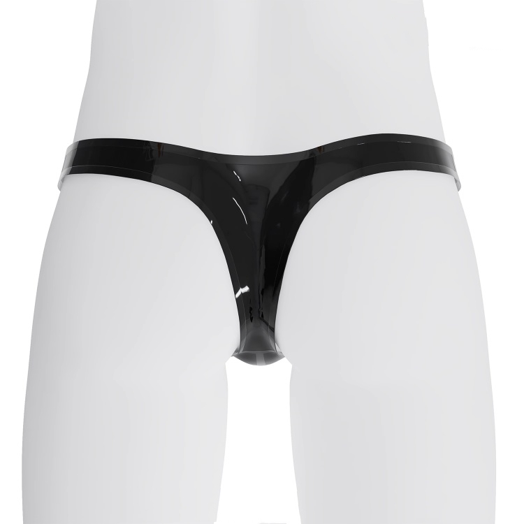 セクシー　男性用　Tバッグ下着　ラテックス素材　厚さ0.4mm　カラー変更可能-5