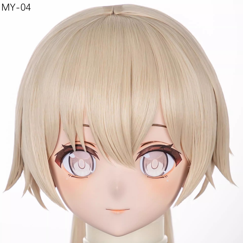 高品質樹脂製　標準3/4／フルヘッド（ロックつき）着ぐるみマスク＆ウィッグ　(MY-01~MY-10)　フルヘッドの後頭部ファスナー無し／ファスナー付きが選択可能　サイズオーダーメイド　キャラクターオーダーメイド受付中　全国送料無料-5