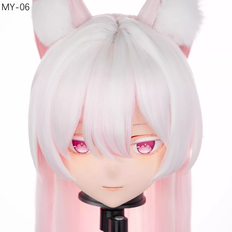 高品質樹脂製　標準3/4／フルヘッド（ロックつき）着ぐるみマスク＆ウィッグ　(MY-01~MY-10)　フルヘッドの後頭部ファスナー無し／ファスナー付きが選択可能　サイズオーダーメイド　キャラクターオーダーメイド受付中　全国送料無料-8