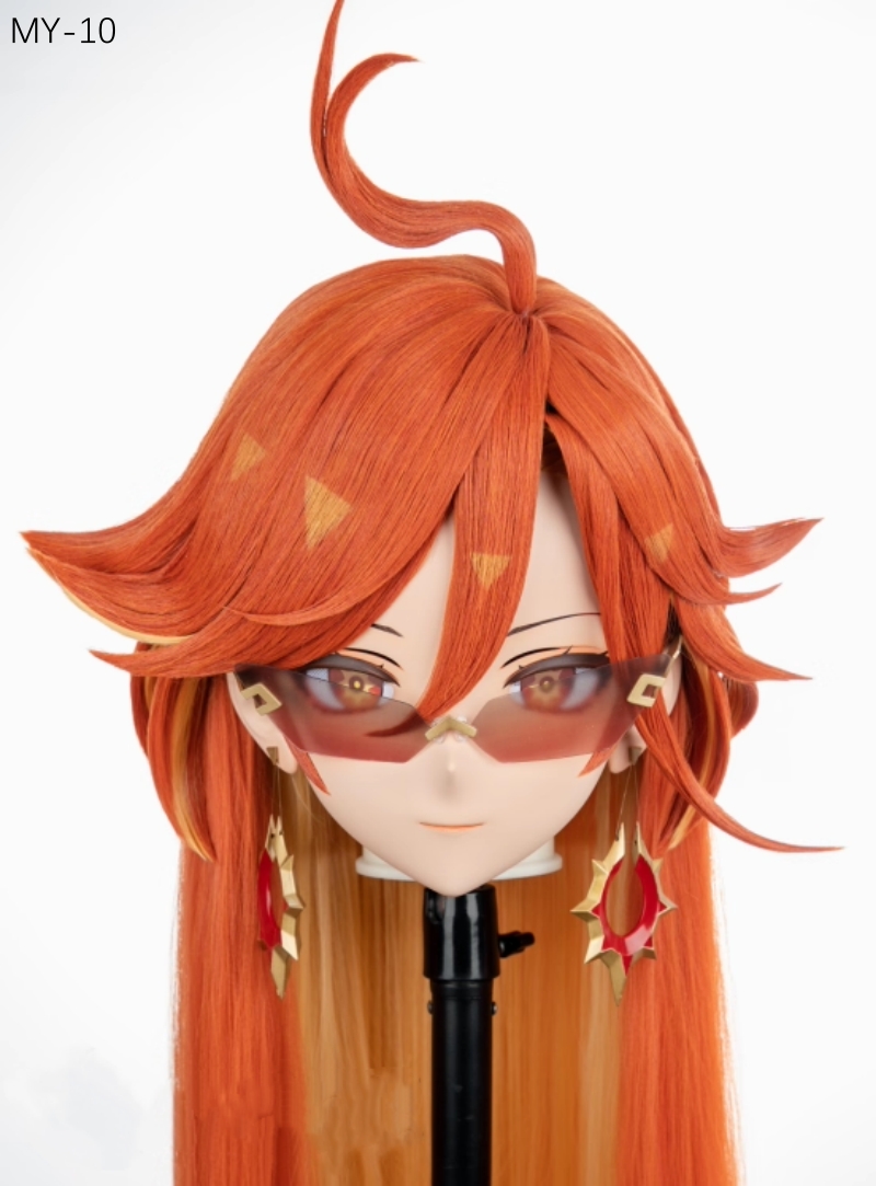 高品質樹脂製　標準3/4／フルヘッド（ロックつき）着ぐるみマスク＆ウィッグ　(MY-01~MY-10)　フルヘッドの後頭部ファスナー無し／ファスナー付きが選択可能　サイズオーダーメイド　キャラクターオーダーメイド受付中　全国送料無料-15