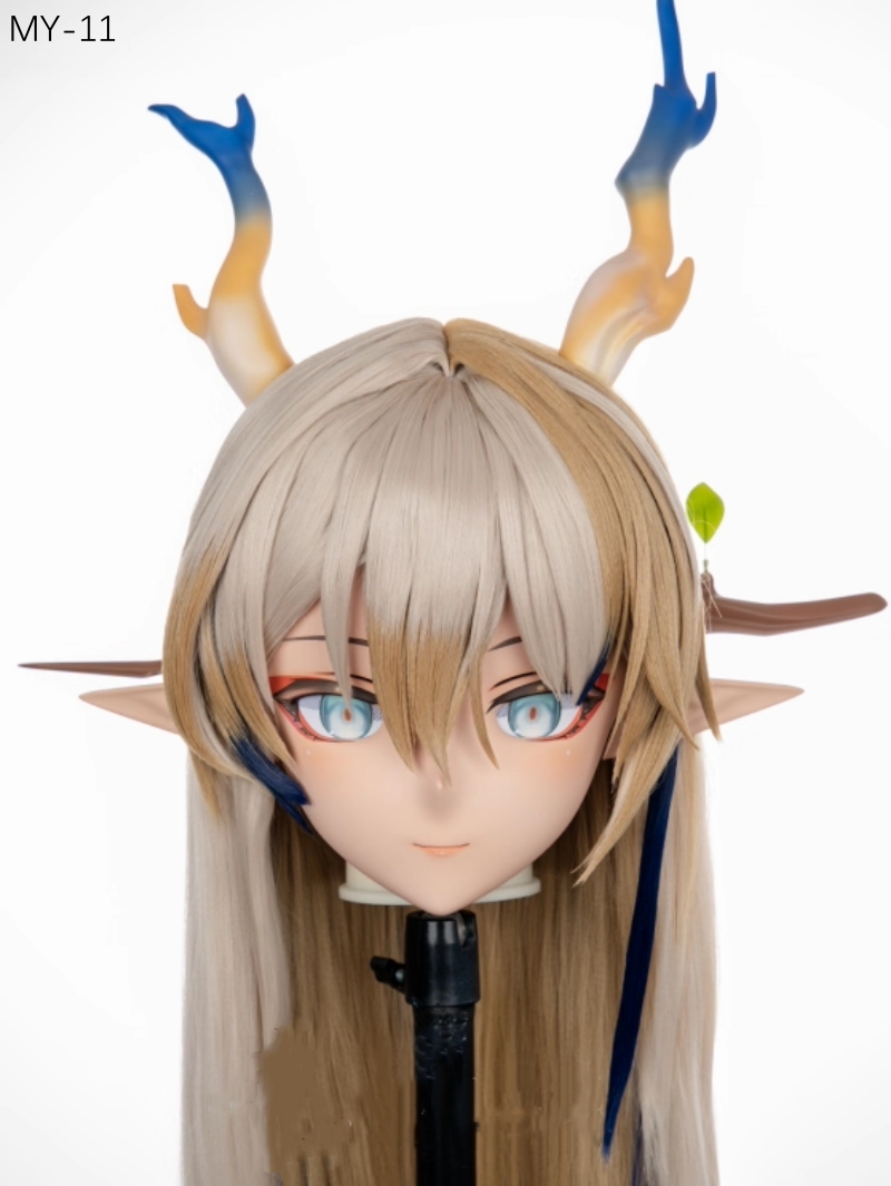 高品質樹脂製　標準3/4／フルヘッド（ロックつき）着ぐるみマスク＆ウィッグ　(MY-11~MY-20)　フルヘッドの後頭部ファスナー無し／ファスナー付きが選択可能　サイズオーダーメイド　キャラクターオーダーメイド受付中　全国送料無料-1