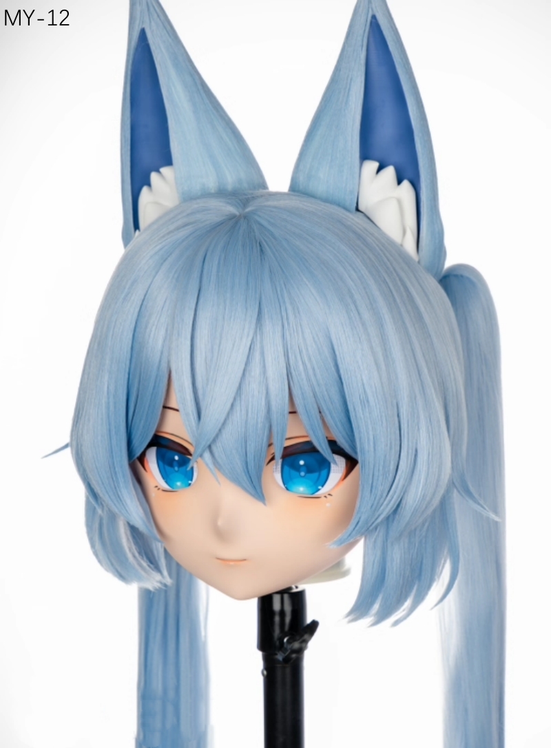 高品質樹脂製　標準3/4／フルヘッド（ロックつき）着ぐるみマスク＆ウィッグ　(MY-11~MY-20)　フルヘッドの後頭部ファスナー無し／ファスナー付きが選択可能　サイズオーダーメイド　キャラクターオーダーメイド受付中　全国送料無料-2