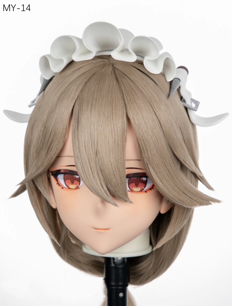 高品質樹脂製　標準3/4／フルヘッド（ロックつき）着ぐるみマスク＆ウィッグ　(MY-11~MY-20)　フルヘッドの後頭部ファスナー無し／ファスナー付きが選択可能　サイズオーダーメイド　キャラクターオーダーメイド受付中　全国送料無料-4