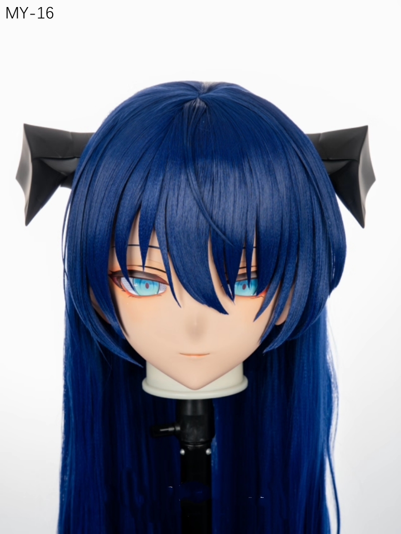 高品質樹脂製　標準3/4／フルヘッド（ロックつき）着ぐるみマスク＆ウィッグ　(MY-11~MY-20)　フルヘッドの後頭部ファスナー無し／ファスナー付きが選択可能　サイズオーダーメイド　キャラクターオーダーメイド受付中　全国送料無料-6