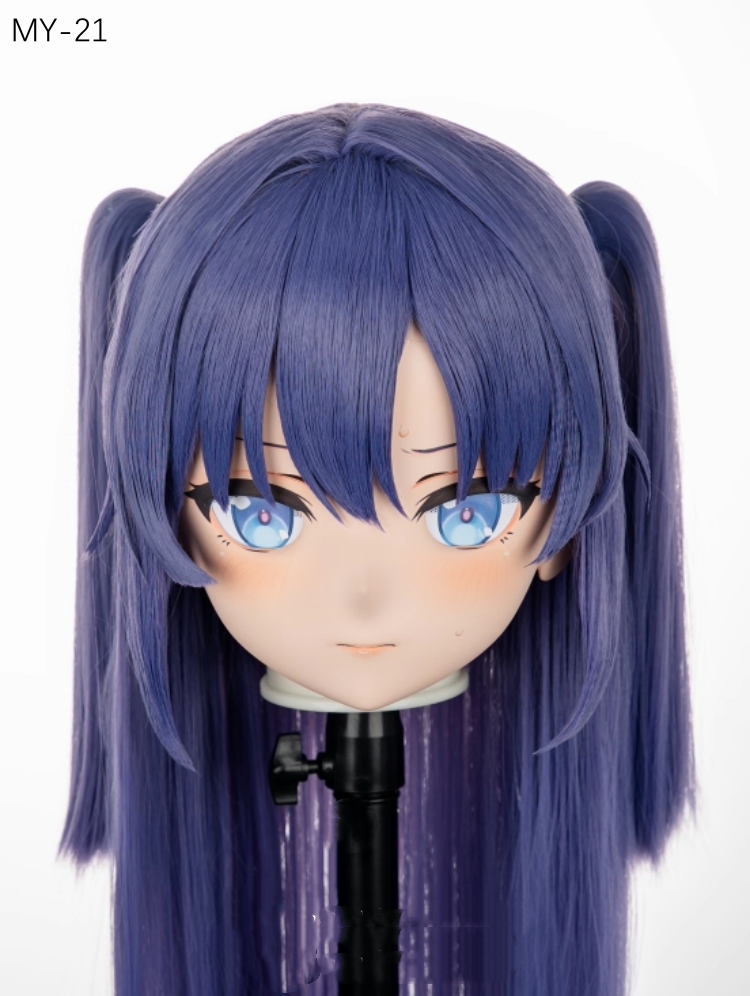 高品質樹脂製　標準3/4／フルヘッド（ロックつき）着ぐるみマスク＆ウィッグ　(MY-21~MY-30)　フルヘッドの後頭部ファスナー無し／ファスナー付きが選択可能　サイズオーダーメイド　キャラクターオーダーメイド受付中　全国送料無料-1