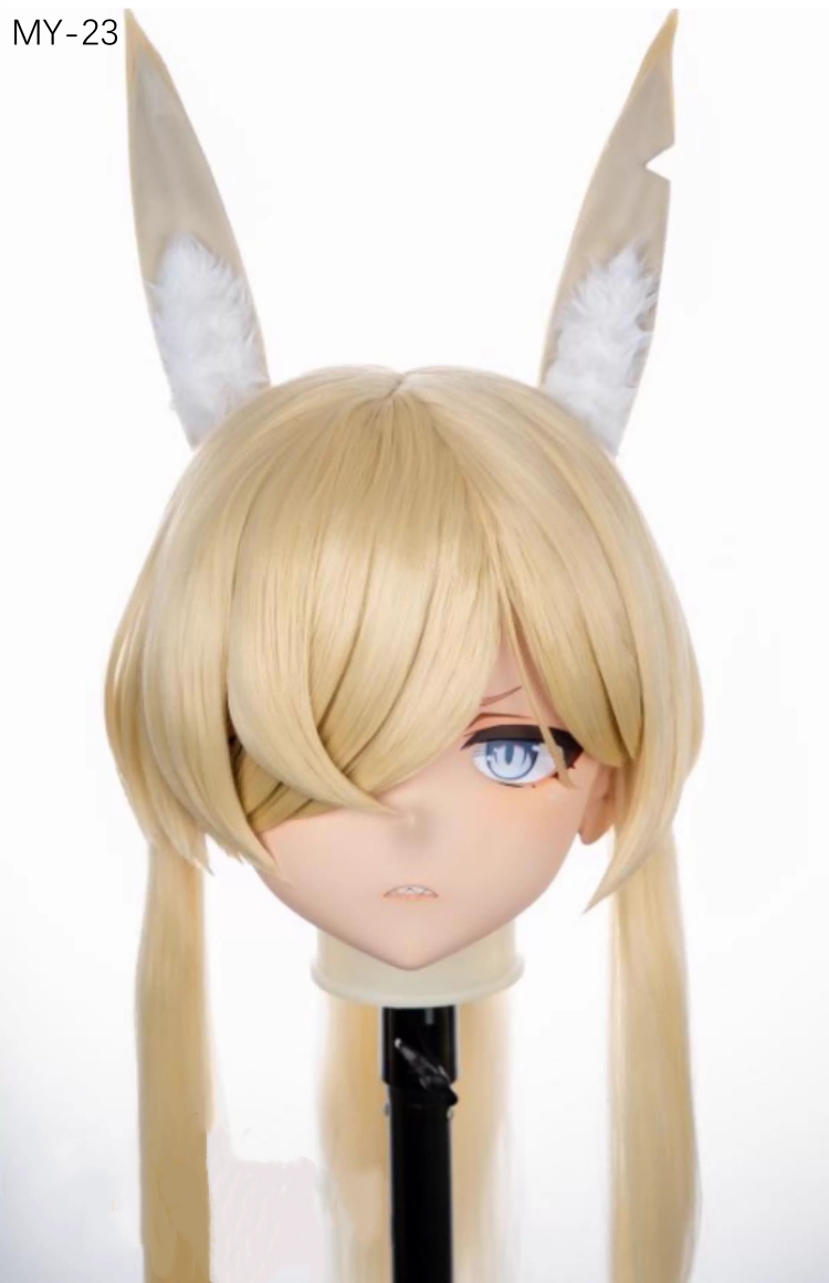 高品質樹脂製　標準3/4／フルヘッド（ロックつき）着ぐるみマスク＆ウィッグ　(MY-21~MY-30)　フルヘッドの後頭部ファスナー無し／ファスナー付きが選択可能　サイズオーダーメイド　キャラクターオーダーメイド受付中　全国送料無料-3