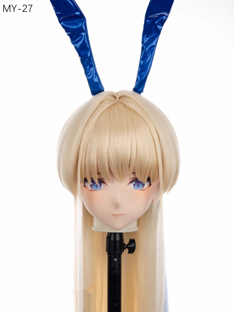 高品質樹脂製　標準3/4／フルヘッド（ロックつき）着ぐるみマスク＆ウィッグ　(MY-21~MY-30)　フルヘッドの後頭部ファスナー無し／ファスナー付きが選択可能　サイズオーダーメイド　キャラクターオーダーメイド受付中　全国送料無料-7