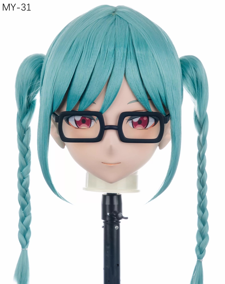 高品質樹脂製　標準3/4／フルヘッド（ロックつき）着ぐるみマスク＆ウィッグ　(MY-31~MY-40)　フルヘッドの後頭部ファスナー無し／ファスナー付きが選択可能　サイズオーダーメイド　キャラクターオーダーメイド受付中　全国送料無料-1