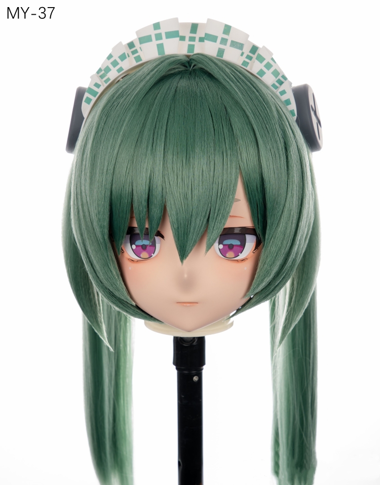 高品質樹脂製　標準3/4／フルヘッド（ロックつき）着ぐるみマスク＆ウィッグ　(MY-31~MY-40)　フルヘッドの後頭部ファスナー無し／ファスナー付きが選択可能　サイズオーダーメイド　キャラクターオーダーメイド受付中　全国送料無料-9