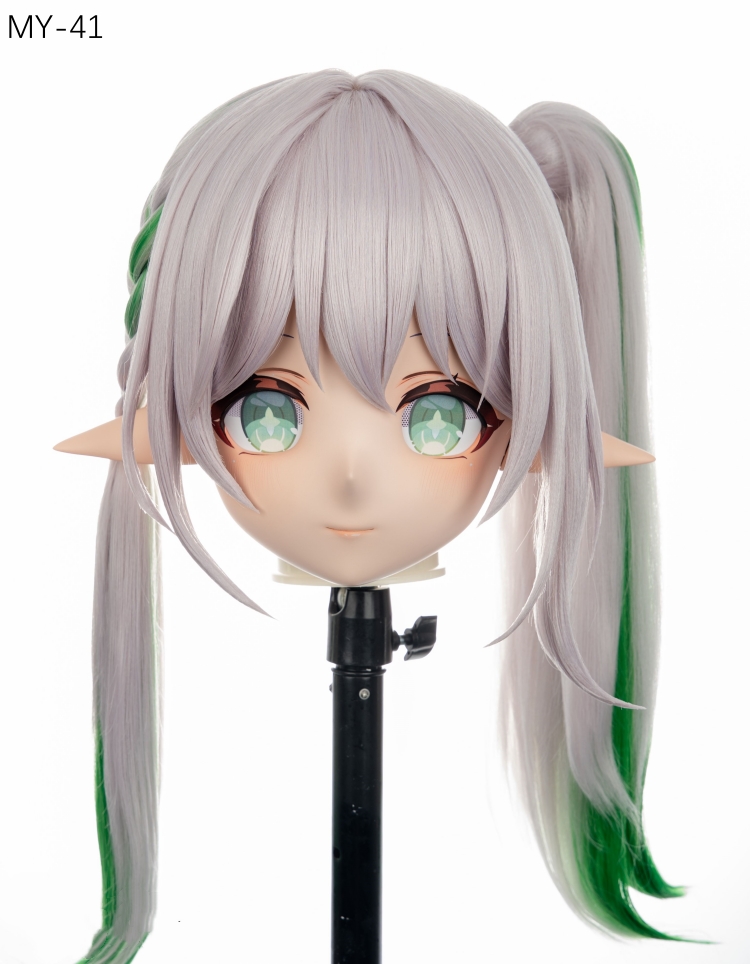 高品質樹脂製　標準3/4／フルヘッド（ロックつき）着ぐるみマスク＆ウィッグ　(MY-41~MY-50)　フルヘッドの後頭部ファスナー無し／ファスナー付きが選択可能　サイズオーダーメイド　キャラクターオーダーメイド受付中　全国送料無料-1