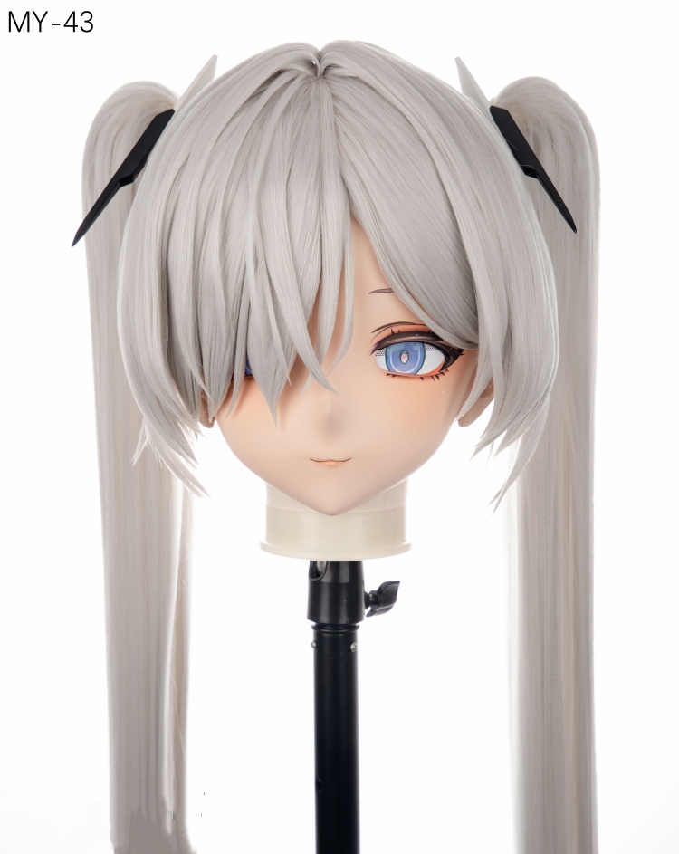 高品質樹脂製　標準3/4／フルヘッド（ロックつき）着ぐるみマスク＆ウィッグ　(MY-41~MY-50)　フルヘッドの後頭部ファスナー無し／ファスナー付きが選択可能　サイズオーダーメイド　キャラクターオーダーメイド受付中　全国送料無料-3
