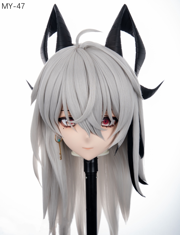 高品質樹脂製　標準3/4／フルヘッド（ロックつき）着ぐるみマスク＆ウィッグ　(MY-41~MY-50)　フルヘッドの後頭部ファスナー無し／ファスナー付きが選択可能　サイズオーダーメイド　キャラクターオーダーメイド受付中　全国送料無料-10