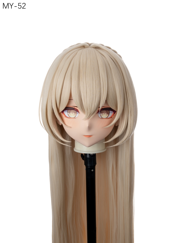 高品質樹脂製　標準3/4／フルヘッド（ロックつき）着ぐるみマスク＆ウィッグ　(MY-51~MY-60)　フルヘッドの後頭部ファスナー無し／ファスナー付きが選択可能　サイズオーダーメイド　キャラクターオーダーメイド受付中　全国送料無料-3