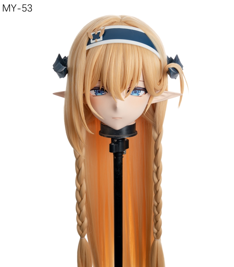高品質樹脂製　標準3/4／フルヘッド（ロックつき）着ぐるみマスク＆ウィッグ　(MY-51~MY-60)　フルヘッドの後頭部ファスナー無し／ファスナー付きが選択可能　サイズオーダーメイド　キャラクターオーダーメイド受付中　全国送料無料-4