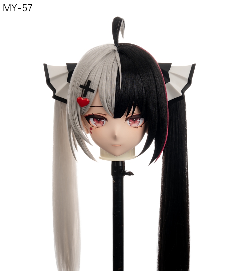 高品質樹脂製　標準3/4／フルヘッド（ロックつき）着ぐるみマスク＆ウィッグ　(MY-51~MY-60)　フルヘッドの後頭部ファスナー無し／ファスナー付きが選択可能　サイズオーダーメイド　キャラクターオーダーメイド受付中　全国送料無料-9