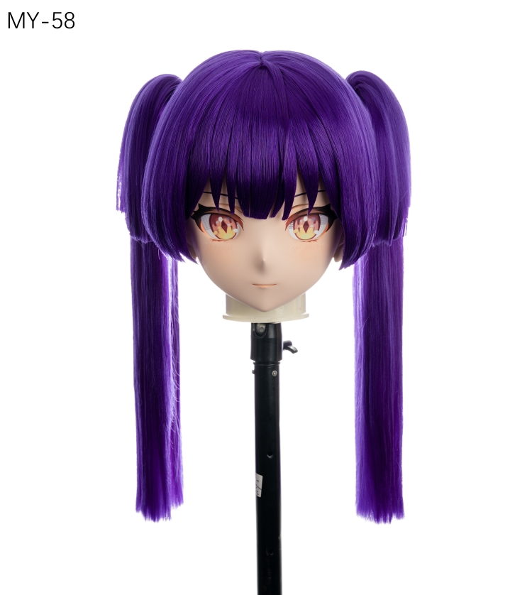 高品質樹脂製　標準3/4／フルヘッド（ロックつき）着ぐるみマスク＆ウィッグ　(MY-51~MY-60)　フルヘッドの後頭部ファスナー無し／ファスナー付きが選択可能　サイズオーダーメイド　キャラクターオーダーメイド受付中　全国送料無料-10