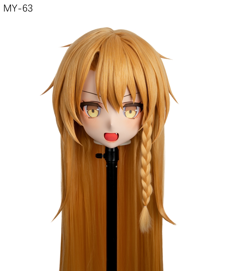 高品質樹脂製　標準3/4／フルヘッド（ロックつき）着ぐるみマスク＆ウィッグ　(MY-61~MY-70)　フルヘッドの後頭部ファスナー無し／ファスナー付きが選択可能　サイズオーダーメイド　キャラクターオーダーメイド受付中　全国送料無料-4