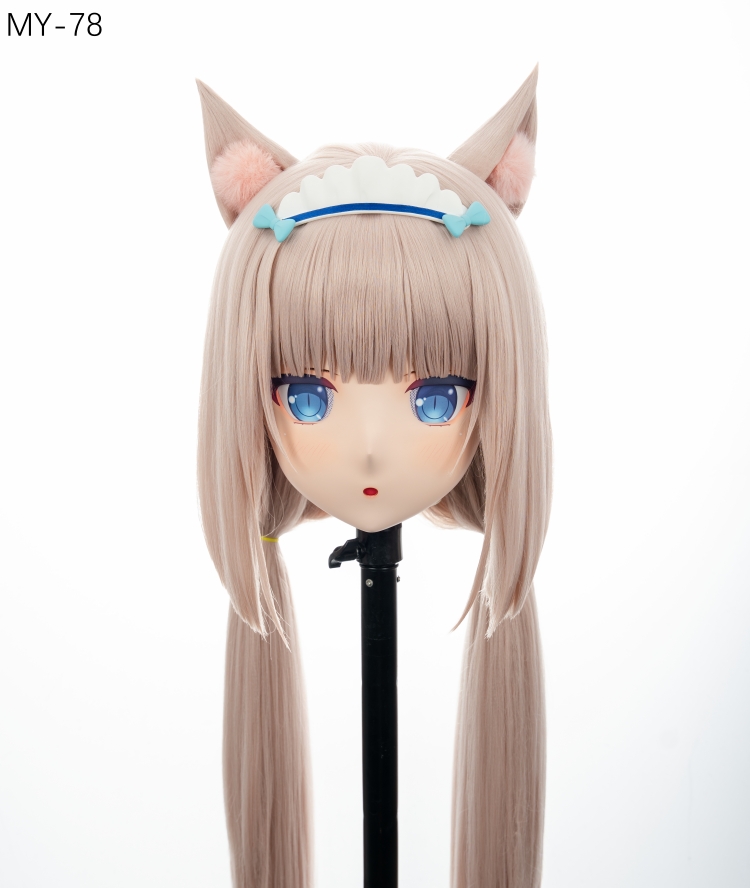 高品質樹脂製　標準3/4／フルヘッド（ロックつき）着ぐるみマスク＆ウィッグ　(MY-71~MY-80)　フルヘッドの後頭部ファスナー無し／ファスナー付きが選択可能　サイズオーダーメイド　キャラクターオーダーメイド受付中　全国送料無料-9