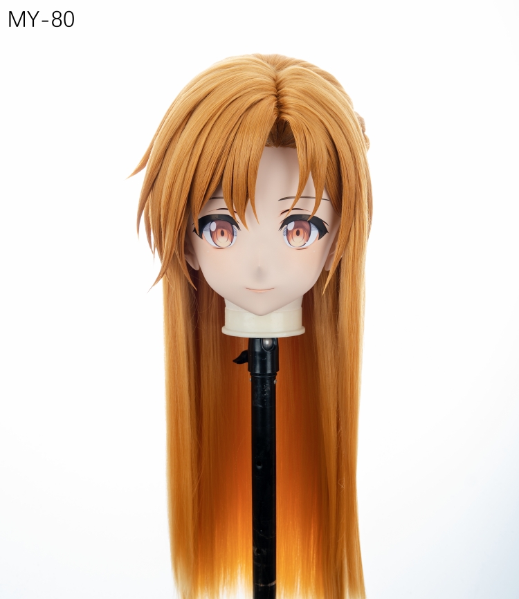高品質樹脂製　標準3/4／フルヘッド（ロックつき）着ぐるみマスク＆ウィッグ　(MY-71~MY-80)　フルヘッドの後頭部ファスナー無し／ファスナー付きが選択可能　サイズオーダーメイド　キャラクターオーダーメイド受付中　全国送料無料-12