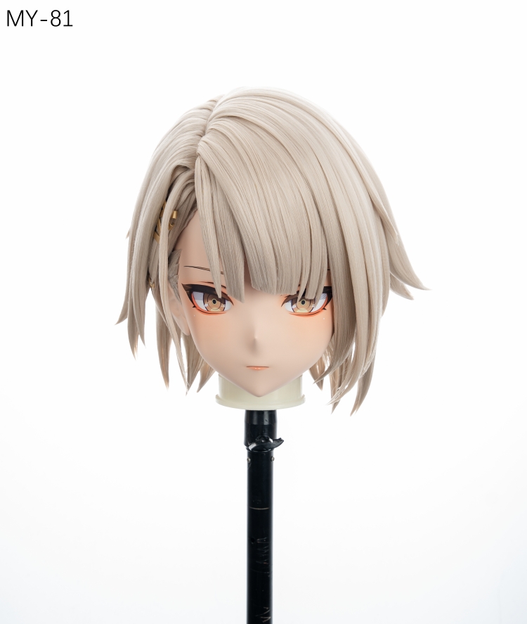 高品質樹脂製　標準3/4／フルヘッド（ロックつき）着ぐるみマスク＆ウィッグ　(MY-81~MY-90)　フルヘッドの後頭部ファスナー無し／ファスナー付きが選択可能　サイズオーダーメイド　キャラクターオーダーメイド受付中　全国送料無料-1