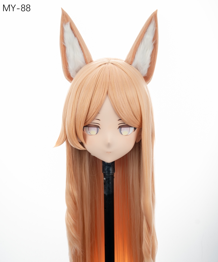 高品質樹脂製　標準3/4／フルヘッド（ロックつき）着ぐるみマスク＆ウィッグ　(MY-81~MY-90)　フルヘッドの後頭部ファスナー無し／ファスナー付きが選択可能　サイズオーダーメイド　キャラクターオーダーメイド受付中　全国送料無料-10