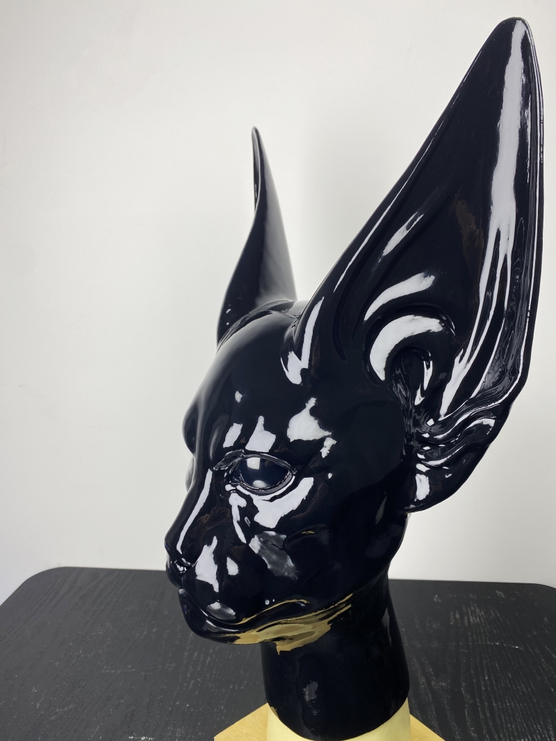 破壊神ビルスさん　シリコン全頭マスク　ハロウィン用品　アニマルコスプレ変装　動物仮装-6